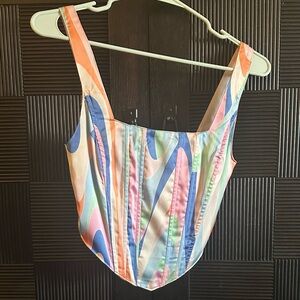 Colorful Corset Top